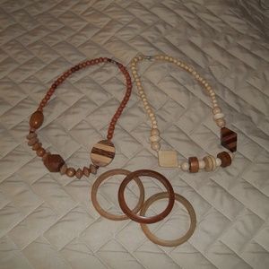 Vintage Boho 80s Necklace & Bracelet Set